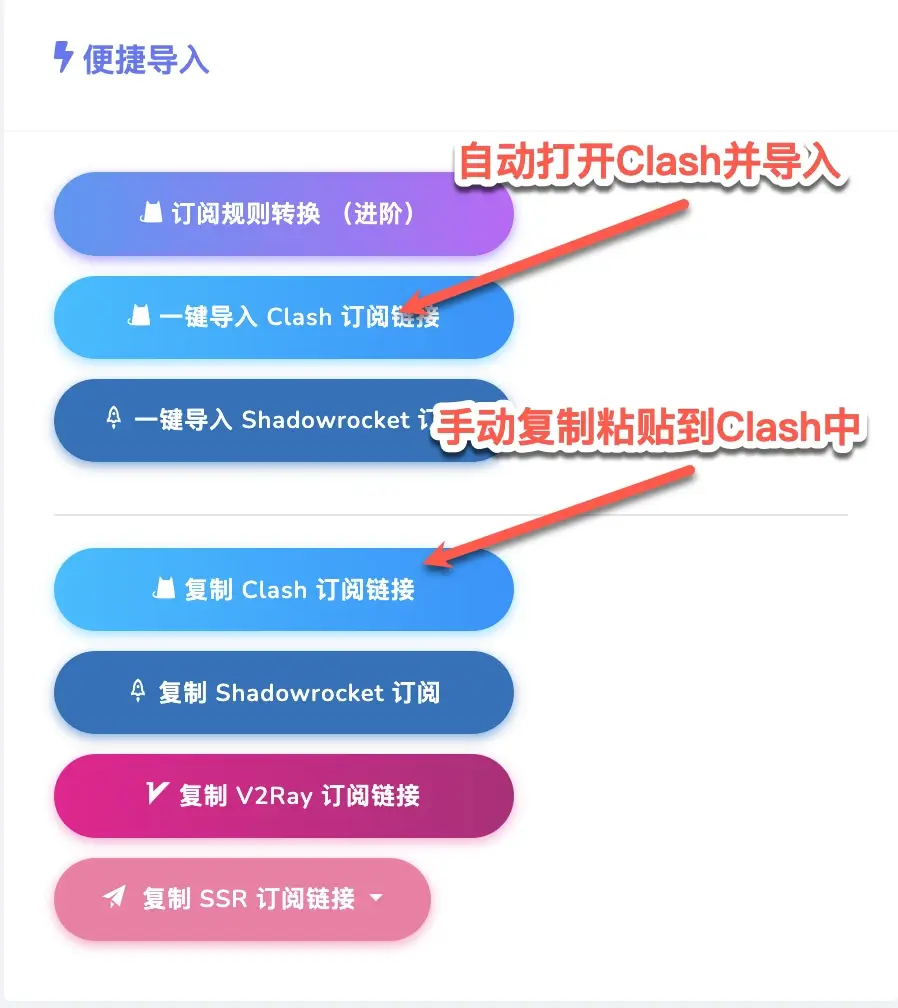 clash节点导入
